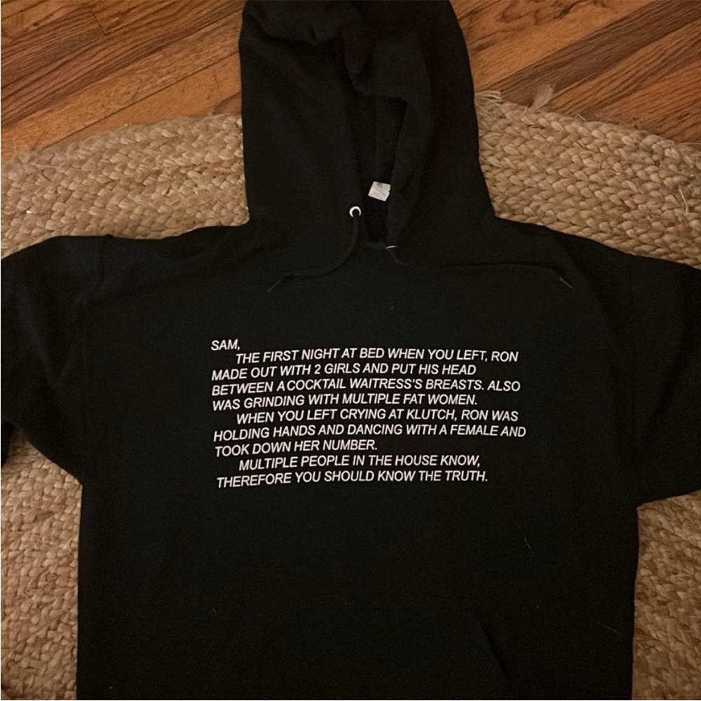 Jersey Shore note hoodie